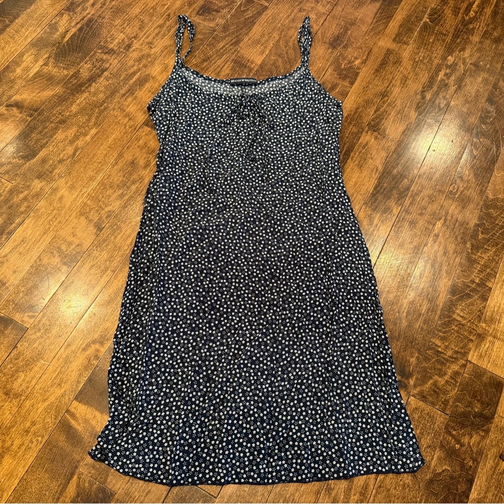 Brandy Melville Floral Navy Dress